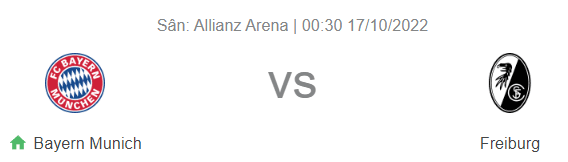 Nhận định bóng đá Bayern vs Freiburg, 0h30 ngày 17/10