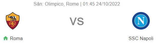 Nhận định bóng đá Roma vs Napoli, 01h45 ngày 24/10