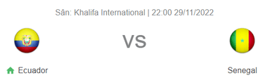 Nhận định bóng đá Ecuador vs Senegal, 22h00 ngày 29/11