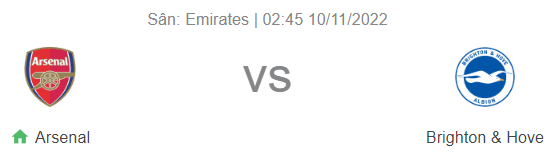 Nhận định bóng đá Arsenal vs Brighton, 02h45 ngày 10/11