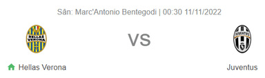 Nhận định bóng đá Verona vs Juventus, 00h30 ngày 11/11