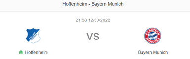 Nhận định bóng đá Hoffenheim vs Bayern Munich, 21h30 ngày 12/3