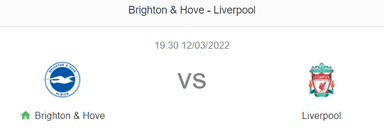 Nhận định bóng đá Brighton vs Liverpool, 19h30 ngày 12/3