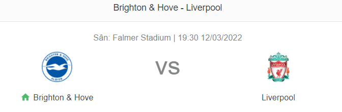 Soi kèo Brighton vs Liverpool, 19h30 ngày 12/3 dự đoán Ngoại hạng Anh