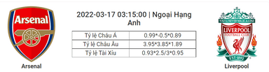 Soi kèo, dự đoán Arsenal vs Liverpool, 03h15 ngày 17/3 - Ngoại hạng Anh