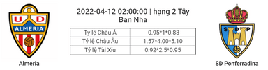Soi kèo, dự đoán Almeria vs Ponferradina, 02h00 ngày 12/4 - Hạng 2 Tây Ban Nha