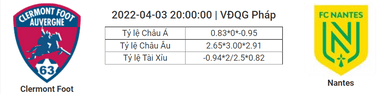 Soi kèo, dự đoán Clermont vs Nantes, 20h00 ngày 3/4 - VĐQG Pháp