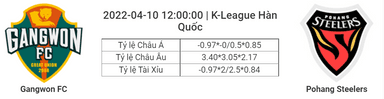 Soi kèo, dự đoán Gangwon vs Pohang, 12h00 ngày 10/4 - K-League