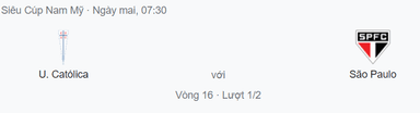 Nhận định Universidad Catolica vs Sao Paulo, 7h30 ngày 1/7