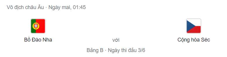 Nhận định bóng đá Bồ Đào Nha vs CH Czech, 01h45 ngày 10/6: Quyết độc chiếm ngôi đầu!