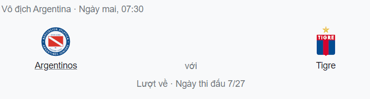 Nhận định Argentinos Juniors vs Tigre, 7h30 ngày 12/7