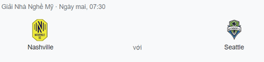 Nhận định Nashville vs Seattle Sounders, 7h37 ngày 14/7