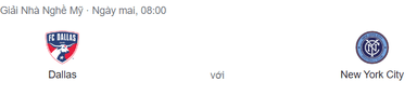 Nhận định Dallas vs New York City, 08h00 ngày 14/07