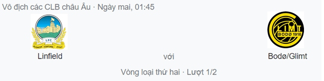 Nhận định Linfield vs Bodo Glimt, 1h45 ngày 20/7