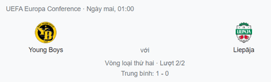 Nhận định Young Boys vs Liepaja, 1h ngày 29/7