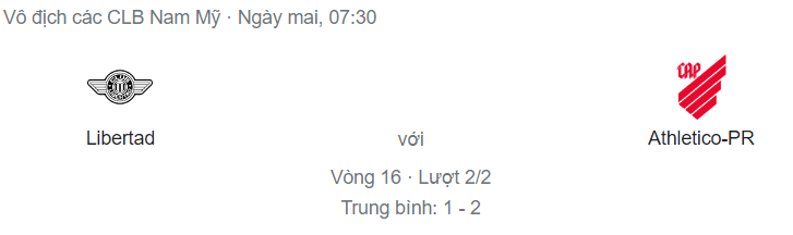 Nhận định Libertad vs Athletico/PR, 7h30 ngày 6/7