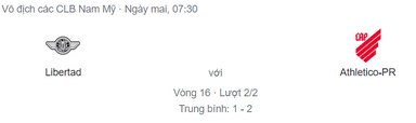 Nhận định Libertad vs Athletico/PR, 7h30 ngày 6/7