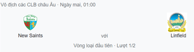 Nhận định The New Saints vs Linfield, 1h ngày 6/7