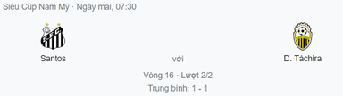 Nhận định Santos vs Tachira, 9h05 ngày 7/7