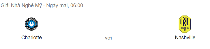 Nhận định Charlotte vs Nashville, 6h07 ngày 10/7