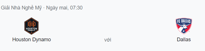 Nhận định Houston Dynamo vs Dallas, 7h37 ngày 10/7