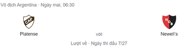 Nhận định Platense vs Newell's Old Boys, 6h30 ngày 10/7