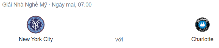 Nhận định New York City vs Charlotte, 7h ngày 18/8