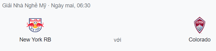 Nhận định NY Red Bulls vs Colorado Rapids, 06h30 ngày 03/08