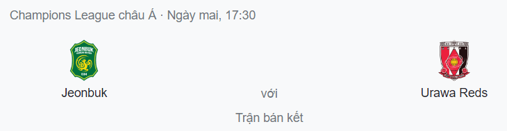 Nhận định Jeonbuk Motors vs Urawa Reds, 17h30 ngày 25/8