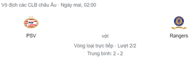 Nhận định bóng đá PSV vs Rangers, 02h00 ngày 25/8: Buộc khách phải dừng bước!