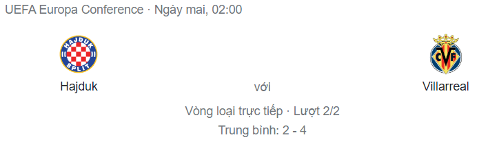 Nhận định Hajduk Split vs Villarreal, 2h ngày 26/8