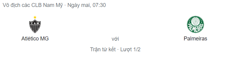 Nhận định Atlético Mineiro vs Palmeiras, 7h30 ngày 4/8