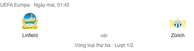 Nhận định Linfield vs Zurich, 1h45 ngày 5/8