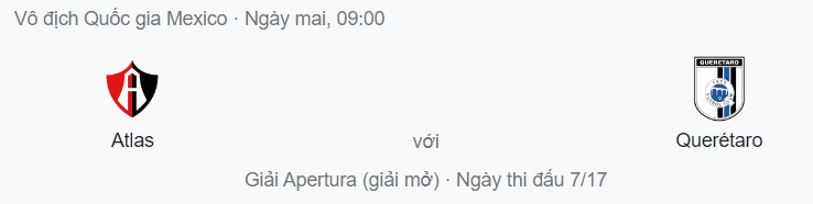 Nhận định Atlas vs Queretaro, 9h ngày 5/8