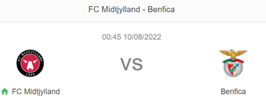 Nhận định bóng đá Midtjylland vs Benfica, 0h45 ngày 10/8