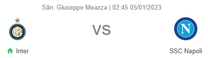 Nhận định bóng đá Inter vs Napoli, 02h45 ngày 5/1: Inter có điểm, lưới rung cuối trận