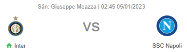 Nhận định bóng đá Inter vs Napoli, 02h45 ngày 5/1: Inter có điểm, lưới rung cuối trận