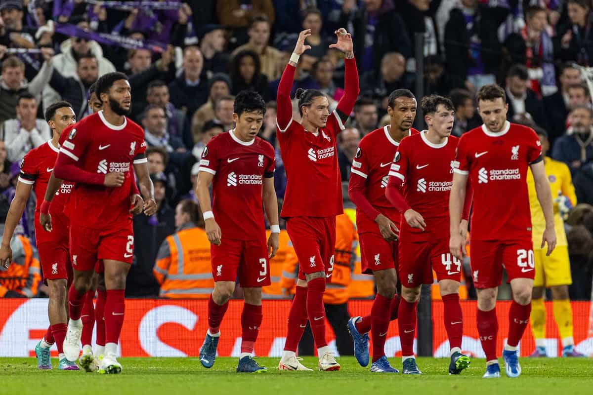 VIDEO bàn thắng Liverpool vs Toulouse: 5-1 (Vòng bảng Europa League 2023/24)