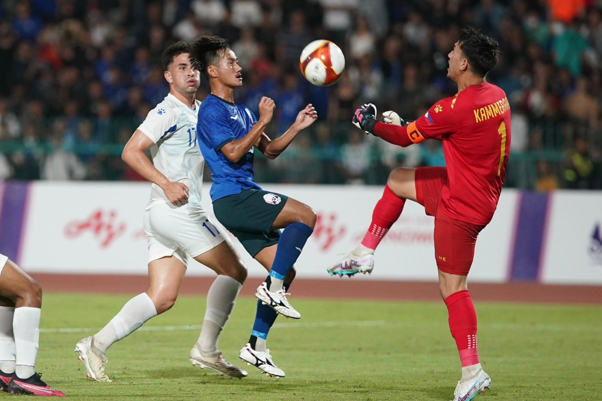 VIDEO bàn thắng U22 Campuchia vs U22 Philippines: 1-1 (Bảng A - SEA Games 2023)