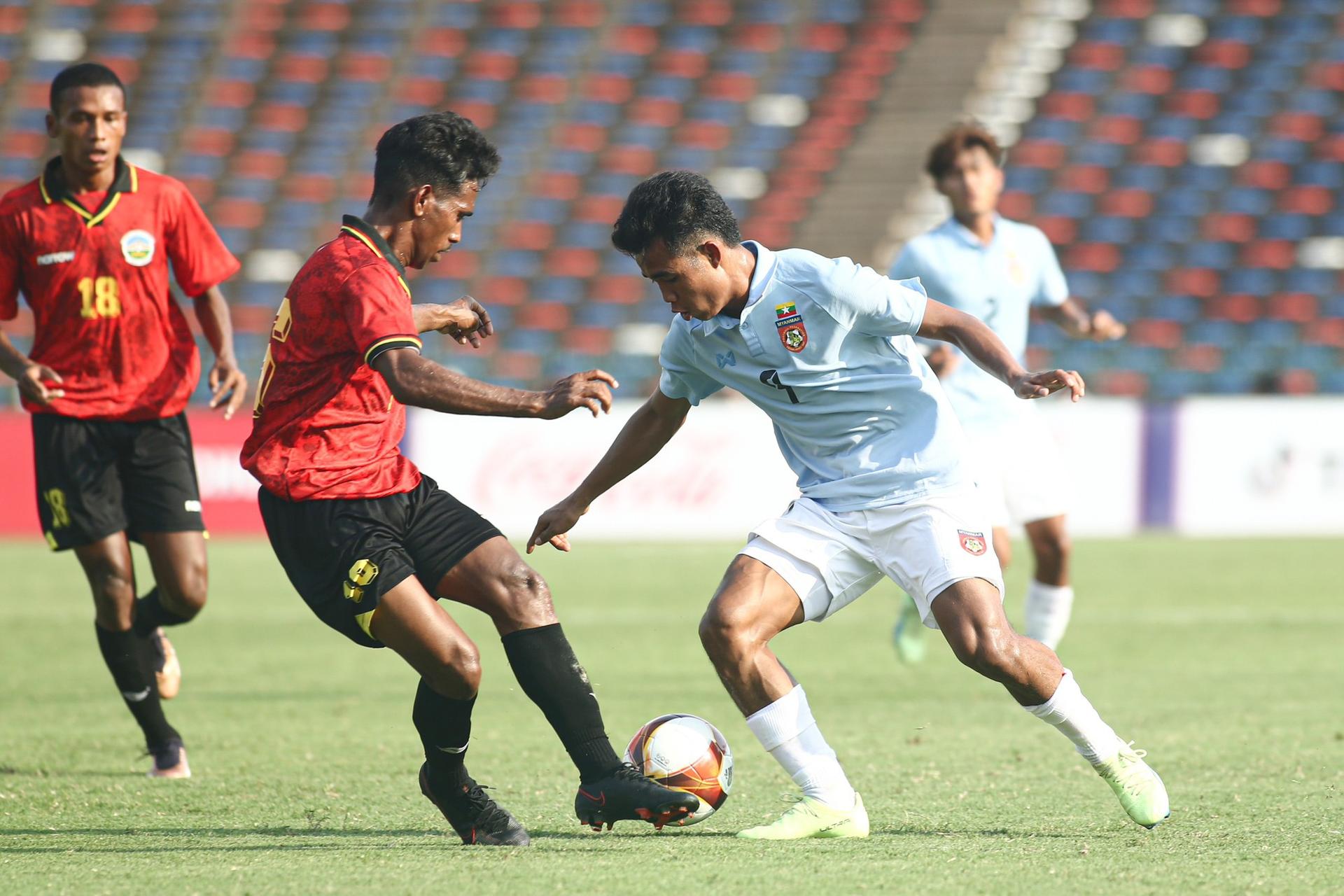 VIDEO bàn thắng U22 Myanmar vs U22 Timor Leste: 1-0 (Bảng A - SEA Games 2023)