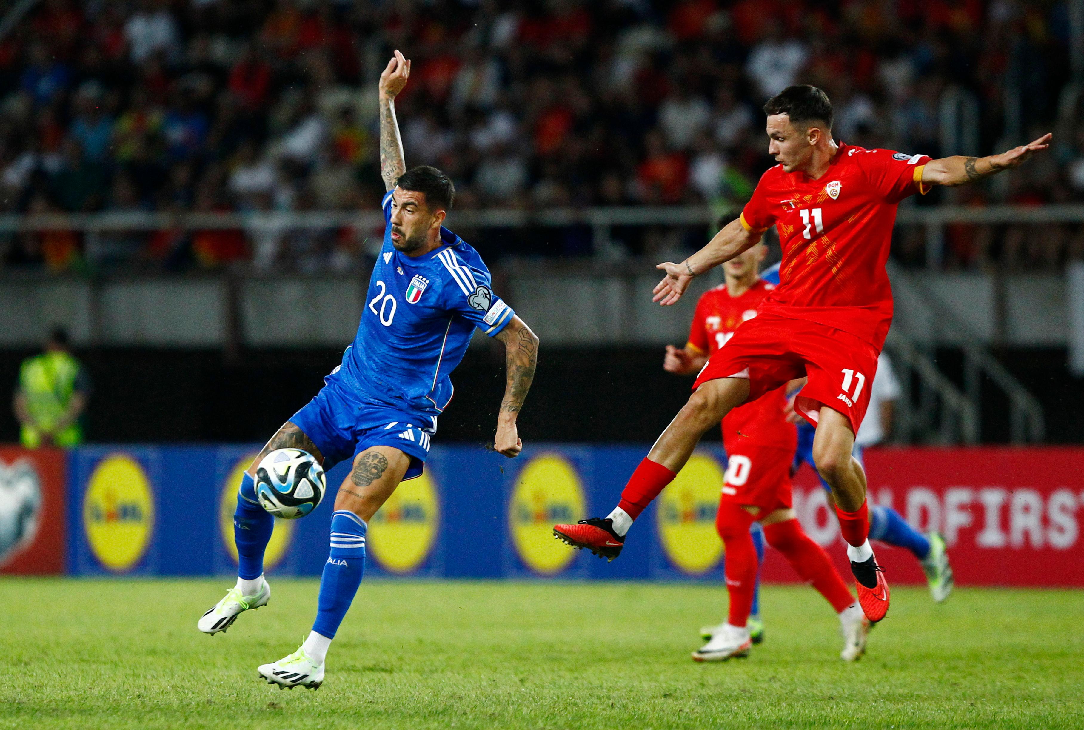 VIDEO bàn thắng Bắc Macedonia vs Italia: 1-1 (Bảng C vòng loại EURO 2024)