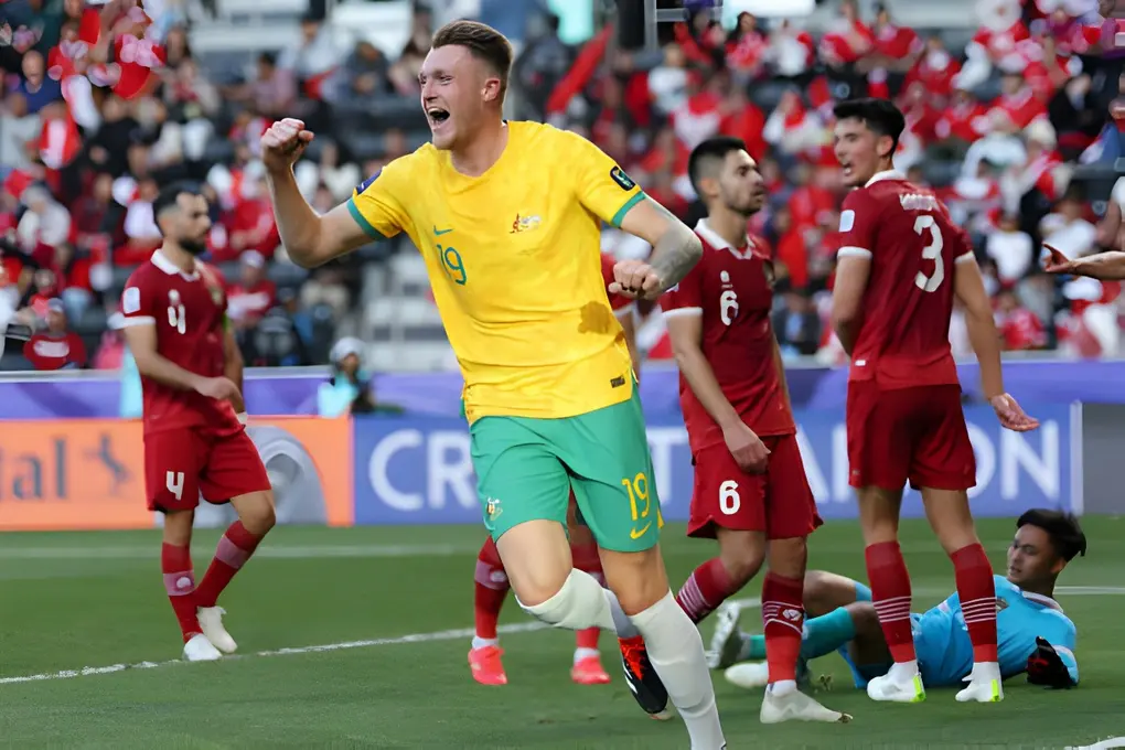 VIDEO bàn thắng Australia vs Indonesia: 4-0 (Vòng 1/8 Asian Cup 2023)